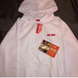 Nelk Large Full Send Hoodie (White)